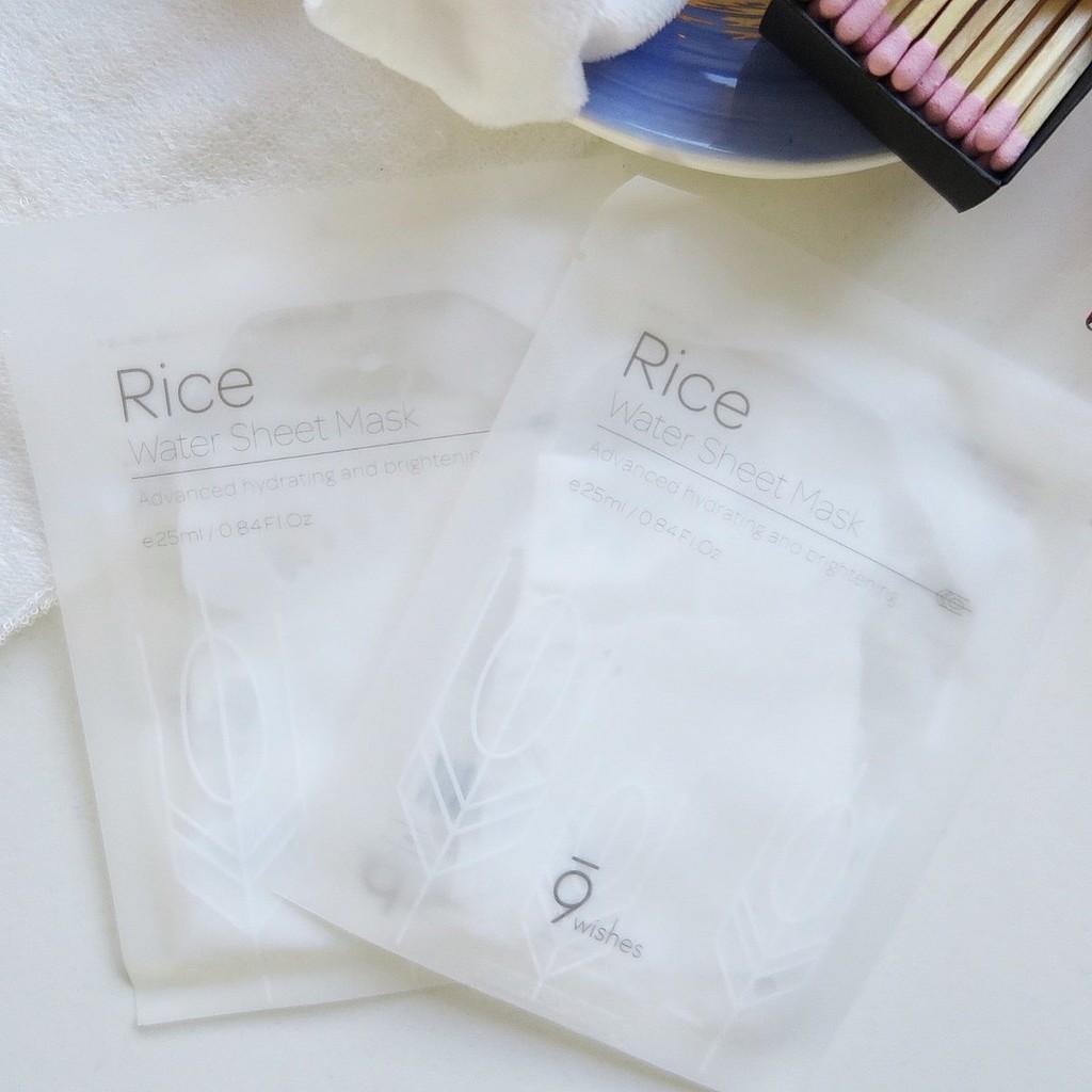 Mặt nạ gạo 9 Wishes Rice Water Sheet Mask 25ml