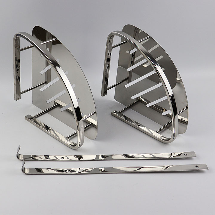 Kệ Góc Nhà Tắm Thanh Viền Inox 304 - 2 tầng