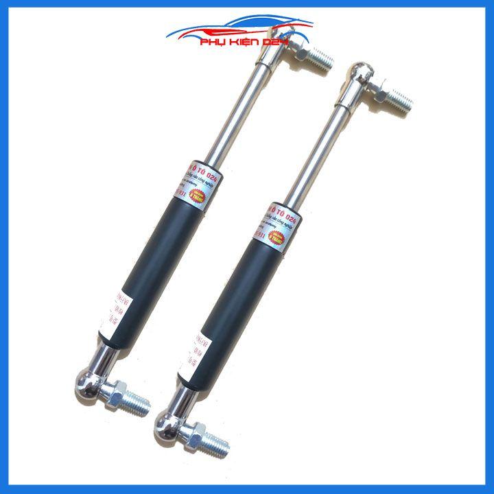 Bộ 2 ty cốp ô tô thanh thủy lực chống cửa chiều dài 35cm chịu tải 45kg-450N đầu kết nối đa dạng