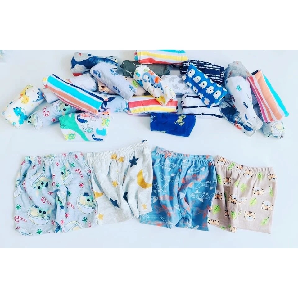 Quần short thun nhiều màu mẫu nhiên bé trai size 1 2 3 4 5 tuổi Từ 7-20kg Dành Cho Bé Trai