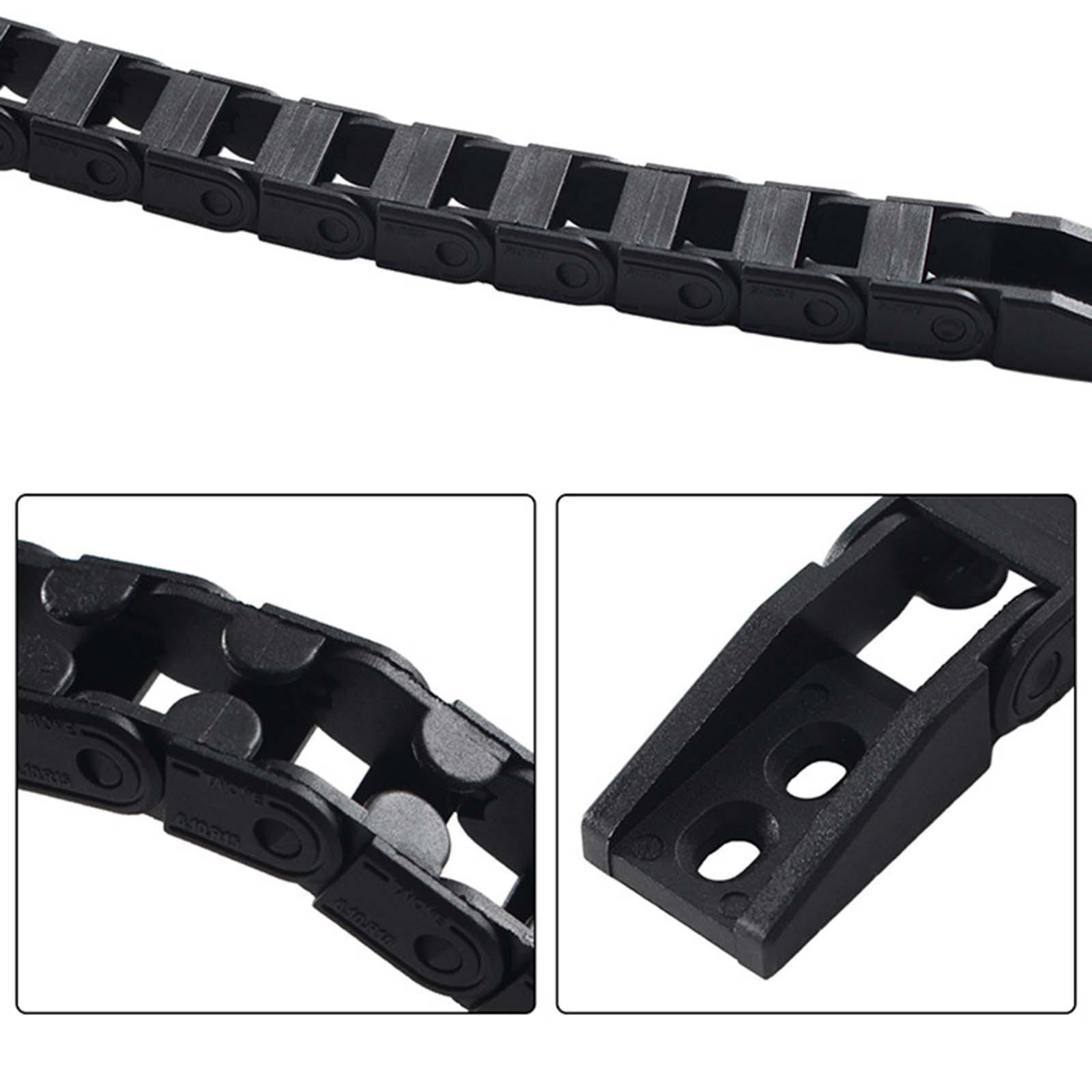 Drag Chain Replacement Parts Flexible Low Noise Professional Black High Performance 3 Hole Mount Pattern Bridge Type for P1p 3D Printer Parts