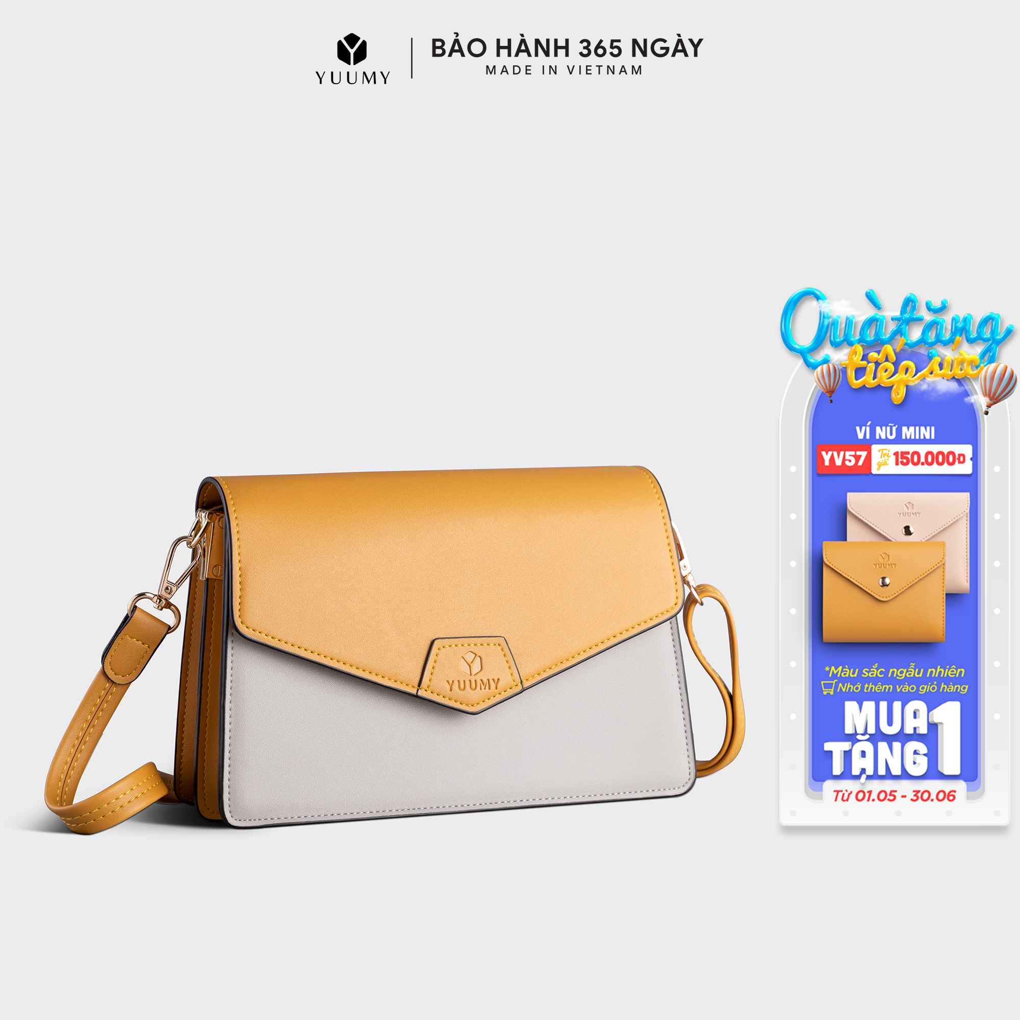 Túi Yuumy ( Thời trang nữ đi tiệc size 23 - Túi đeo chéo da Seasand YN97 )