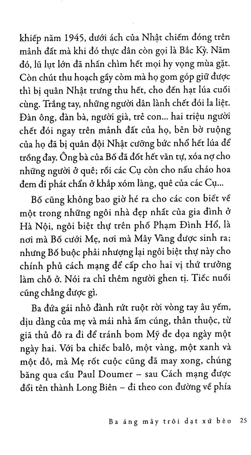 Sách Ba Áng Mây Trôi Dạt Xứ Bèo