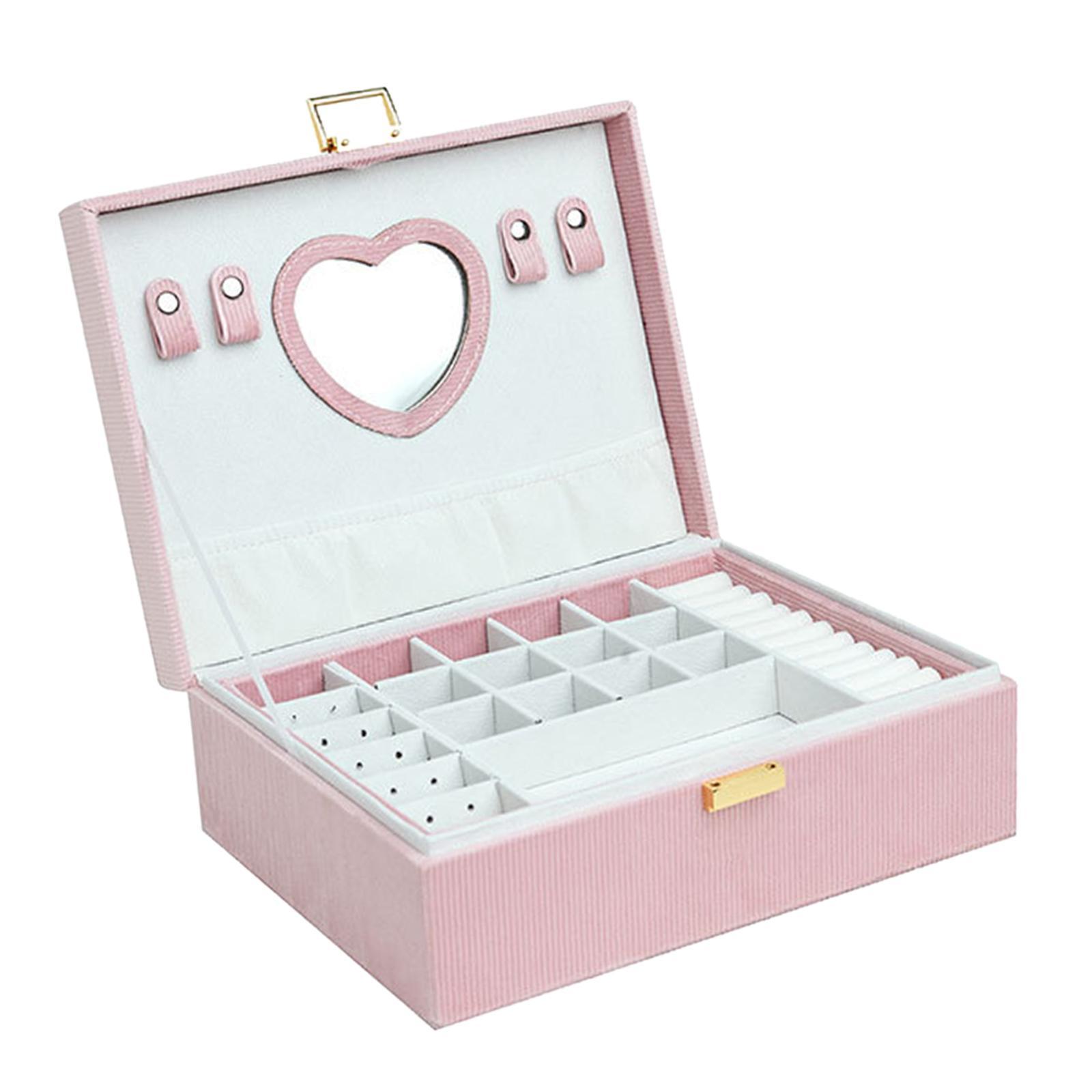 Jewelry Box Multifunctional Jewelry Storage Case, Earrings Bracelets Rings Jewelry Organizer