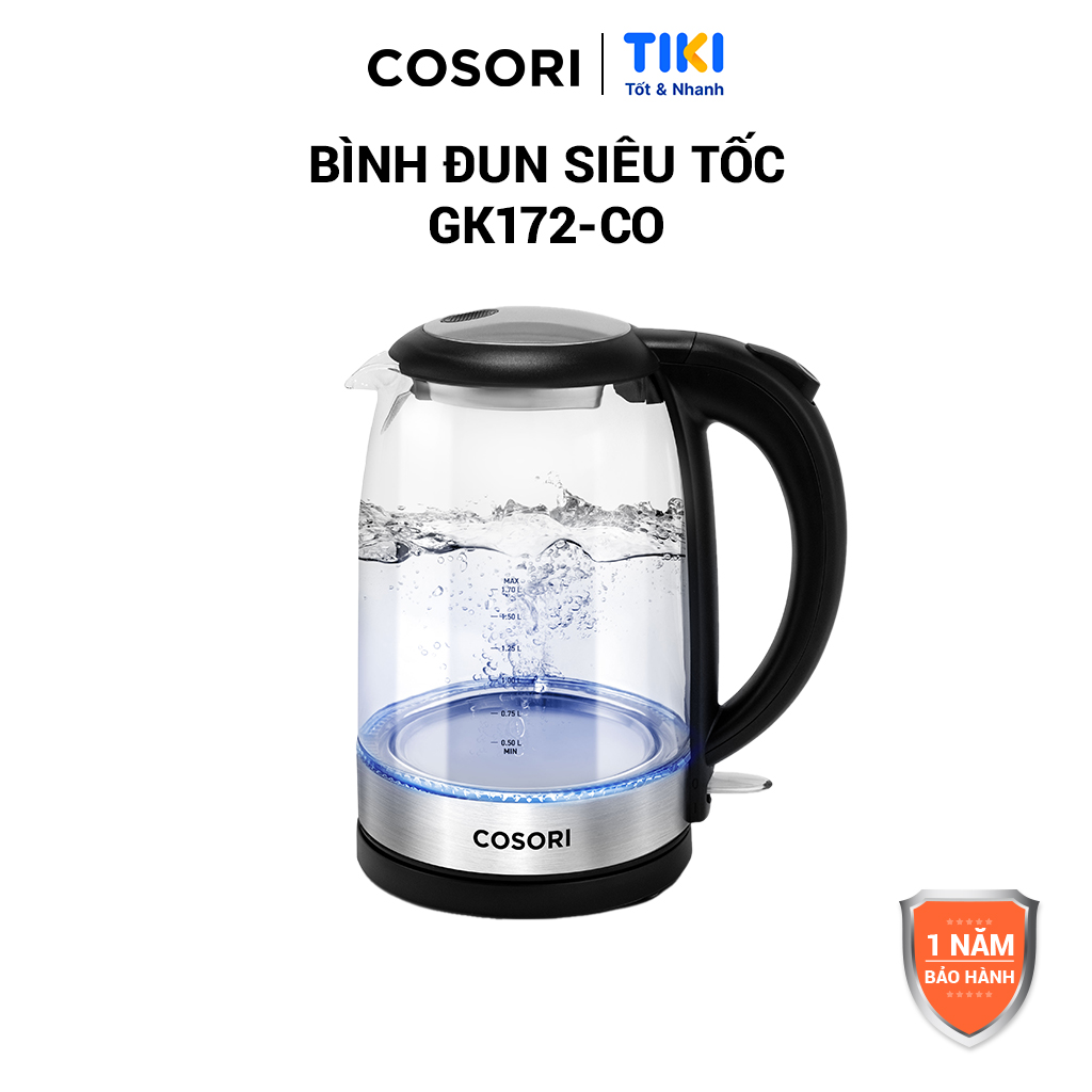 Ấm Đun Siêu Tốc 1.7L COSORI GK172-CO - Hàng Chính Hãng