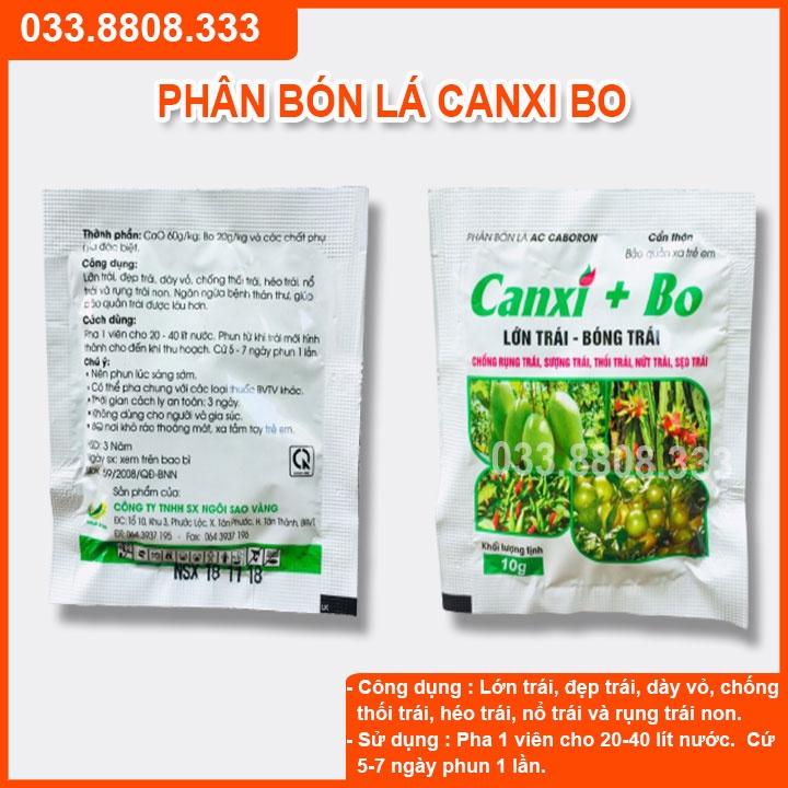 10 Viên Phân Bón CANXI + BO ( viên trắng 10g) - Chống Sượng Trái Thối Trái