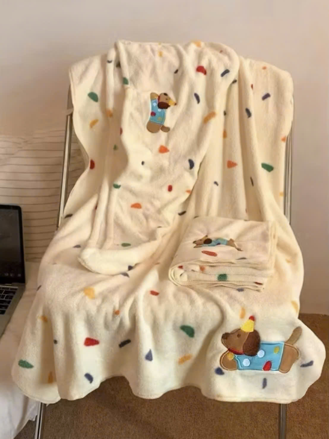 [KoSuyTu] SET 3 KHĂN TẮM HỌA TIẾT CÚN, CHẤM BI SIÊU CUTE – SIÊU MỀM - SIÊU THẤM HÚT