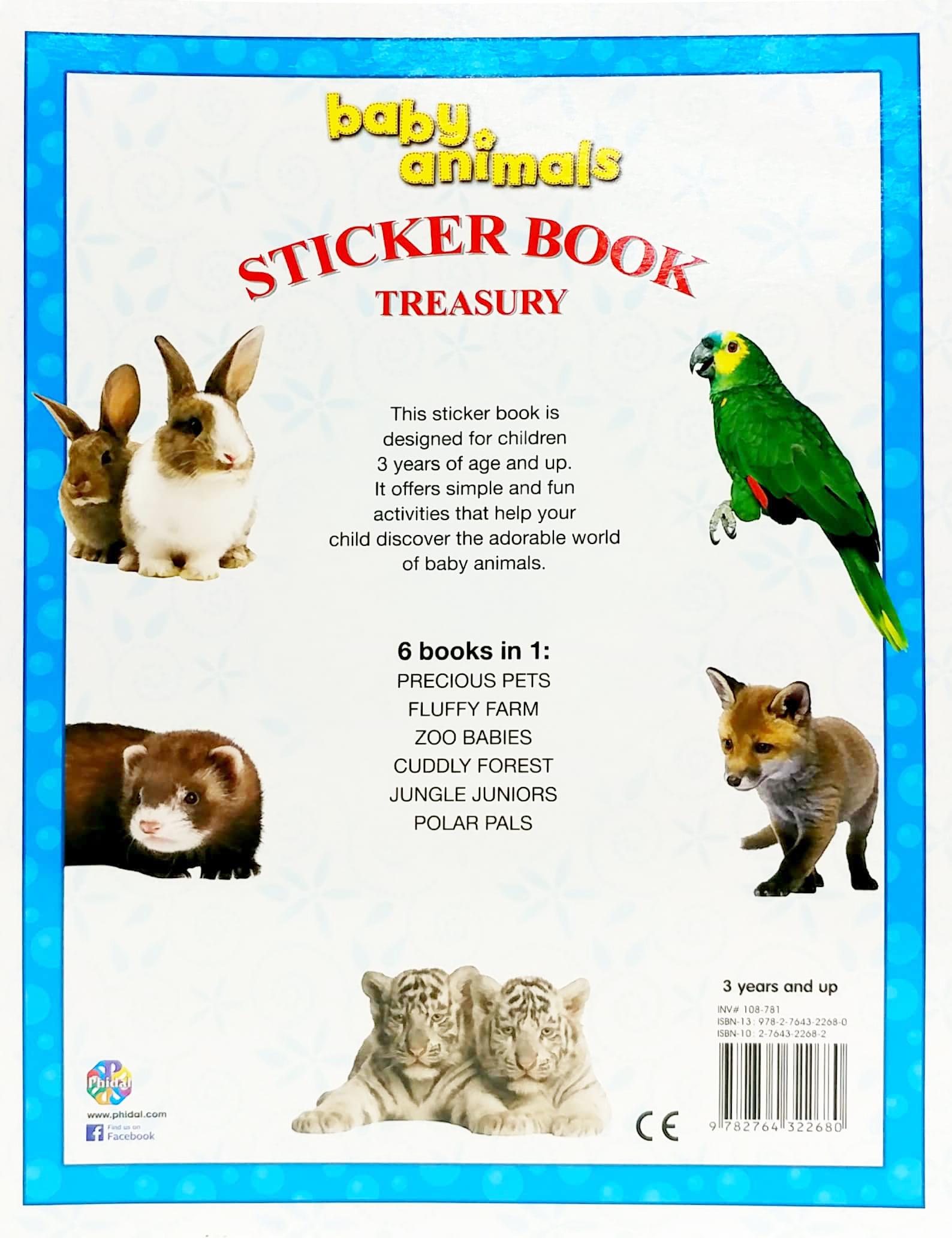 Hình ảnh Baby Animals Sticker Book Treasury