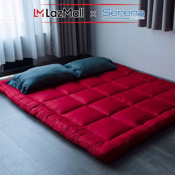 Nệm topper dầy 10cm bông gòn microfiber SERENA cao cấp - tấm chăn lót đệm niệm topper toper nệm bông gòn trải sàn giường 1 người ngủ khách sạn dày 1m2 1m4 1m6 1m8 chính hãng
