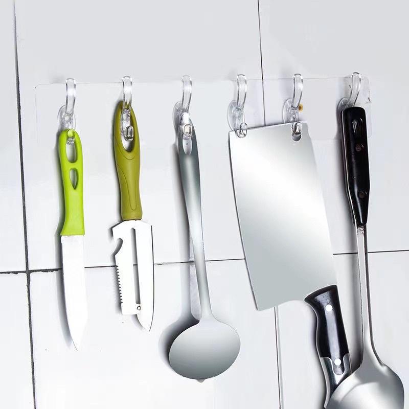 THANH 6 MÓC TREO TƯỜNG TIỆN ÍCH KHÔNG CẦN KHOAN TƯỜNG SIÊU CHẮC