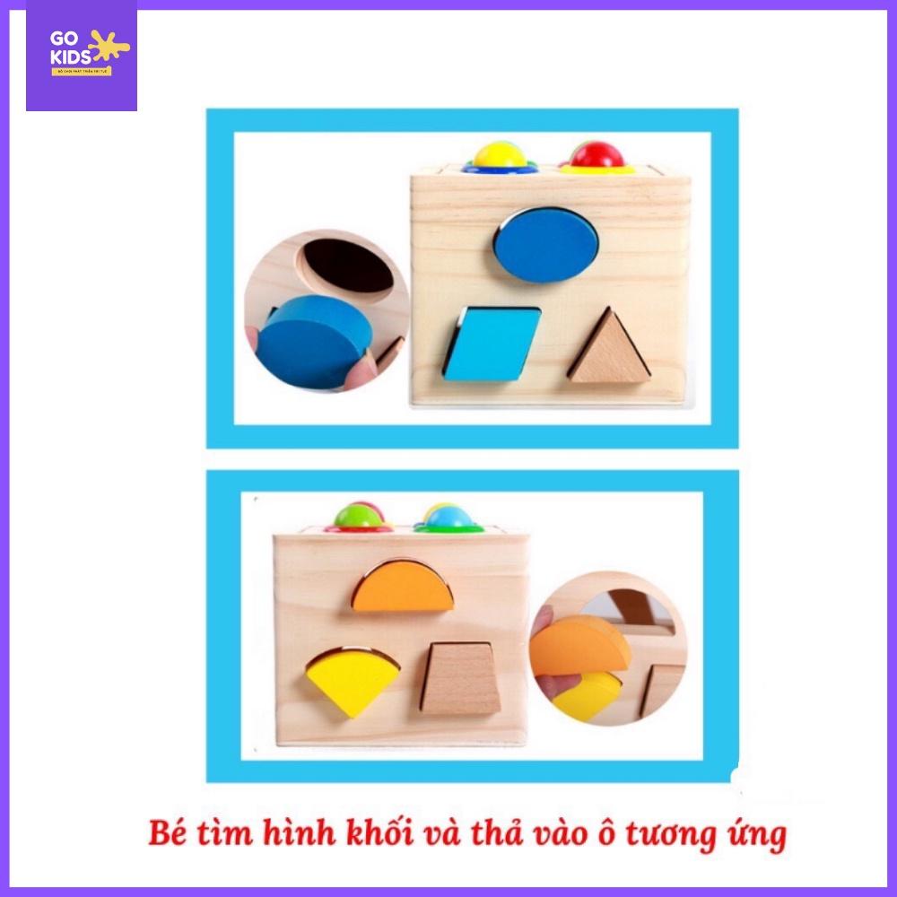 Đồ Chơi Gỗ - Hộp Thả Hình Đập Bóng.