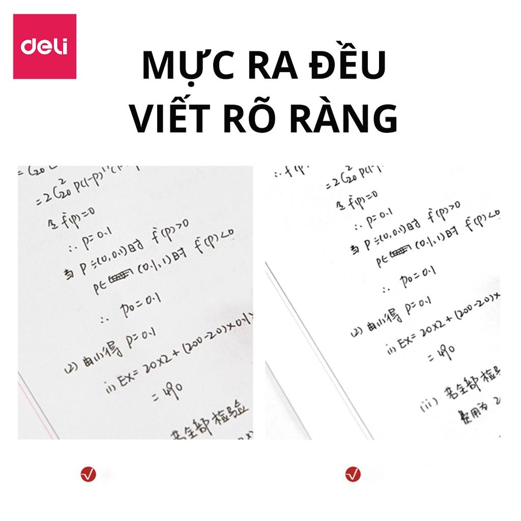 Bút Bi Nước Mực Gel Ngòi 0.5mm Mực Nhiều Ngòi Trơn Viết Mượt Deli - Phù Hợp Cho Văn Phòng Sinh Viên Học Sinh - SA135