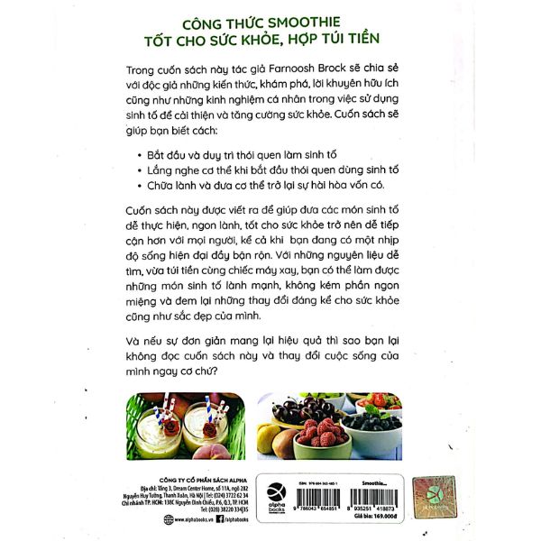 Smoothie Giải Pháp Từ Thiên Nhiên Giúp Giảm Cân, Thải Độc, Phòng Bệnh, Sống Lâu
