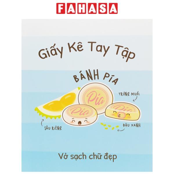 Giấy Kê Tay Tập Bánh Việt - The Sun - Bánh Pía - Màu Xanh Dương
