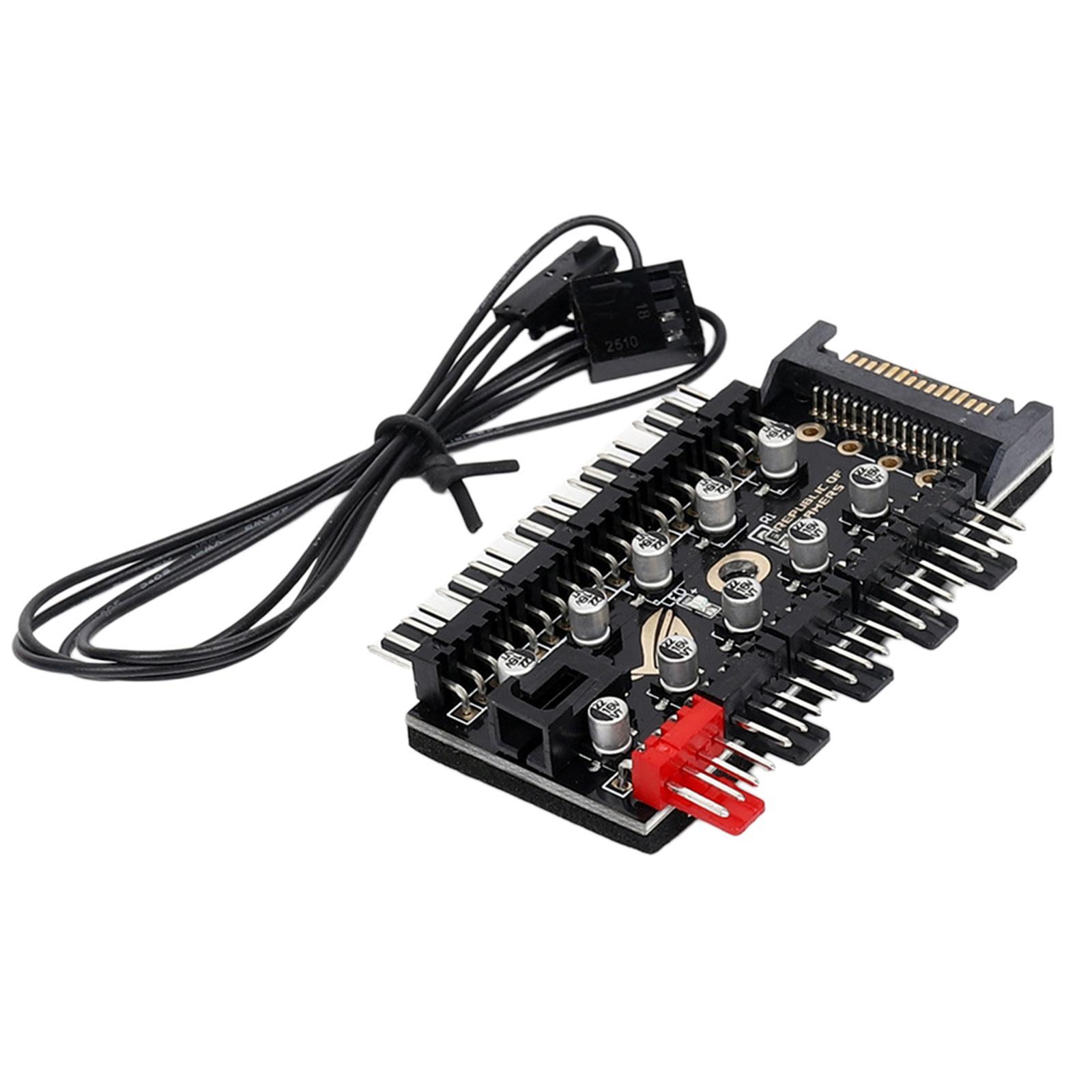 1 to 10 pin PWM Extension Socket 12V 4D interface