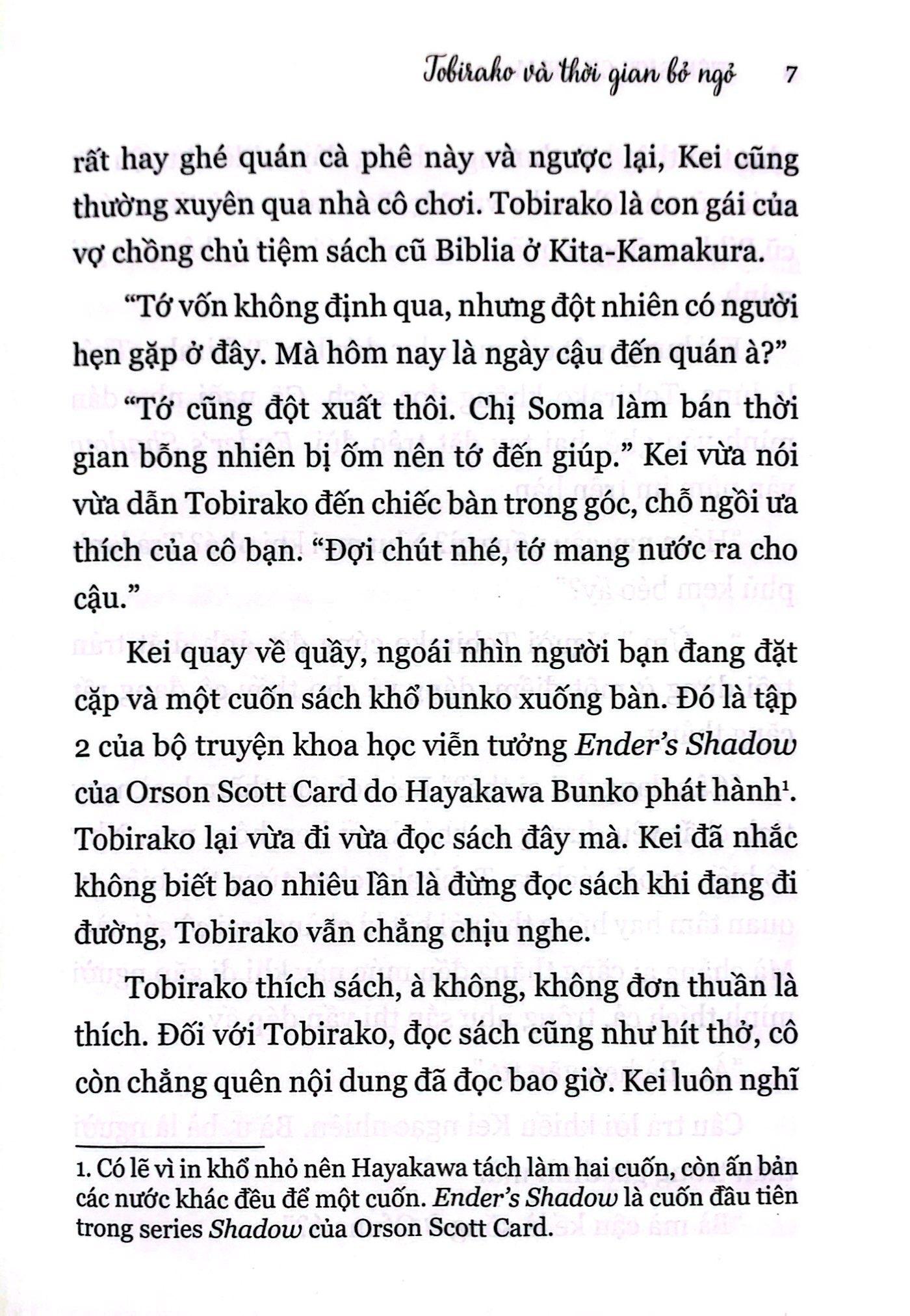 Tiệm Sách Cũ Biblia II - Tobirako Và Thời Gian Bỏ Ngỏ - Tặng Kèm Postcard PVC