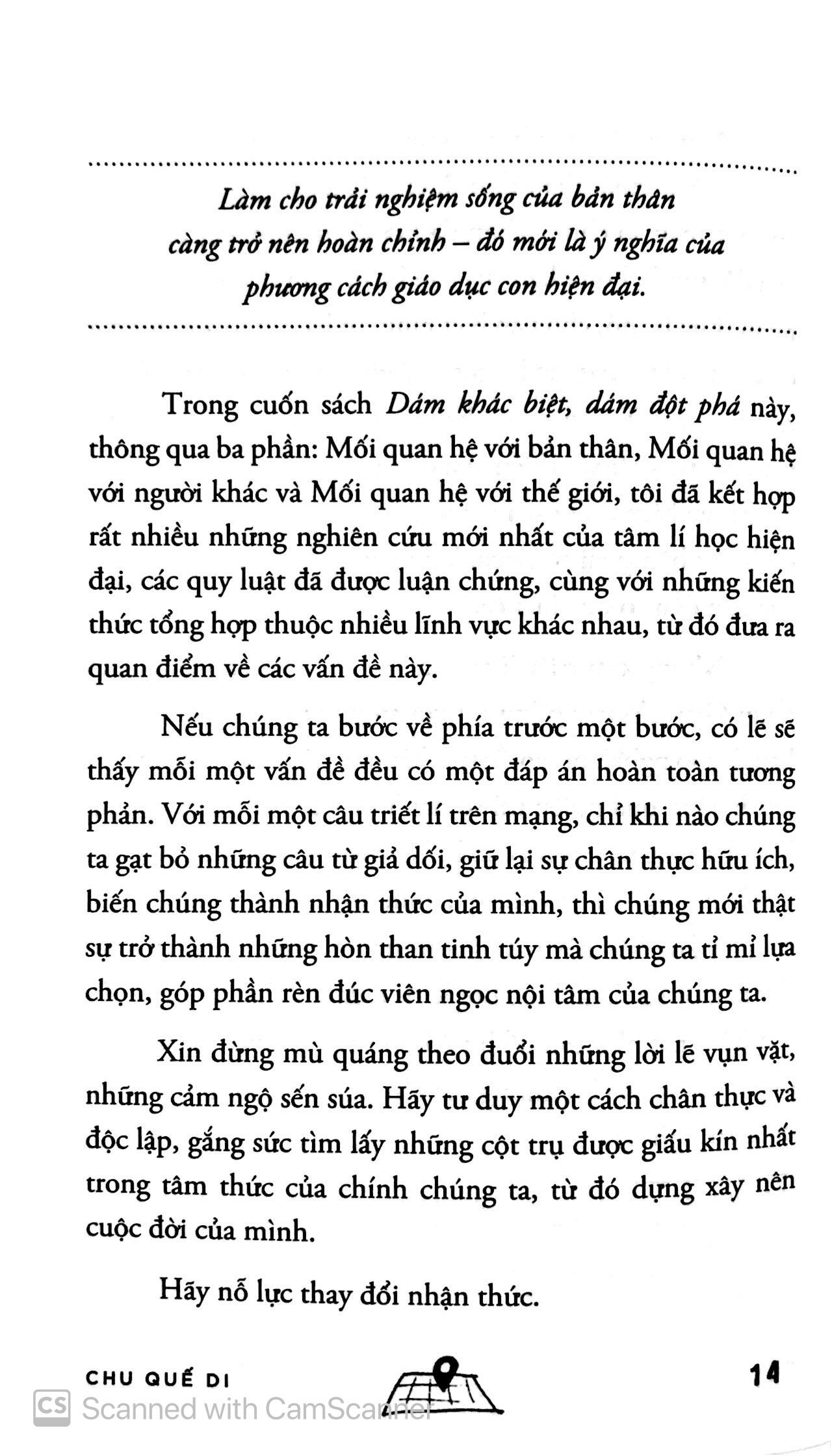 Dám Khác Biệt, Dám Đột Phá
