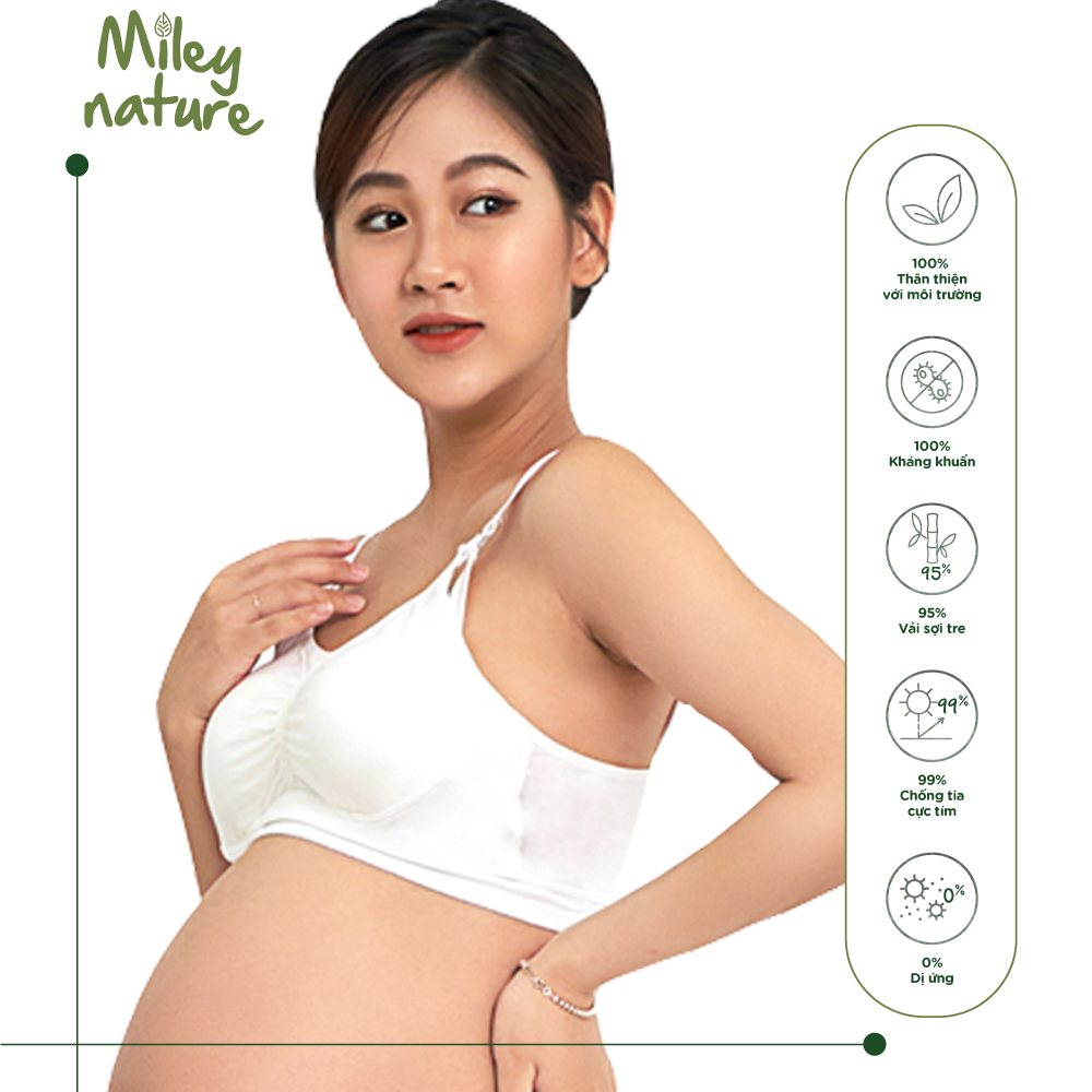Áo Ngực Tháo Khóa Trước Vải Sợi Thiên Nhiên Cao Cấp Miley Nature Miley Lingerie BRB0203