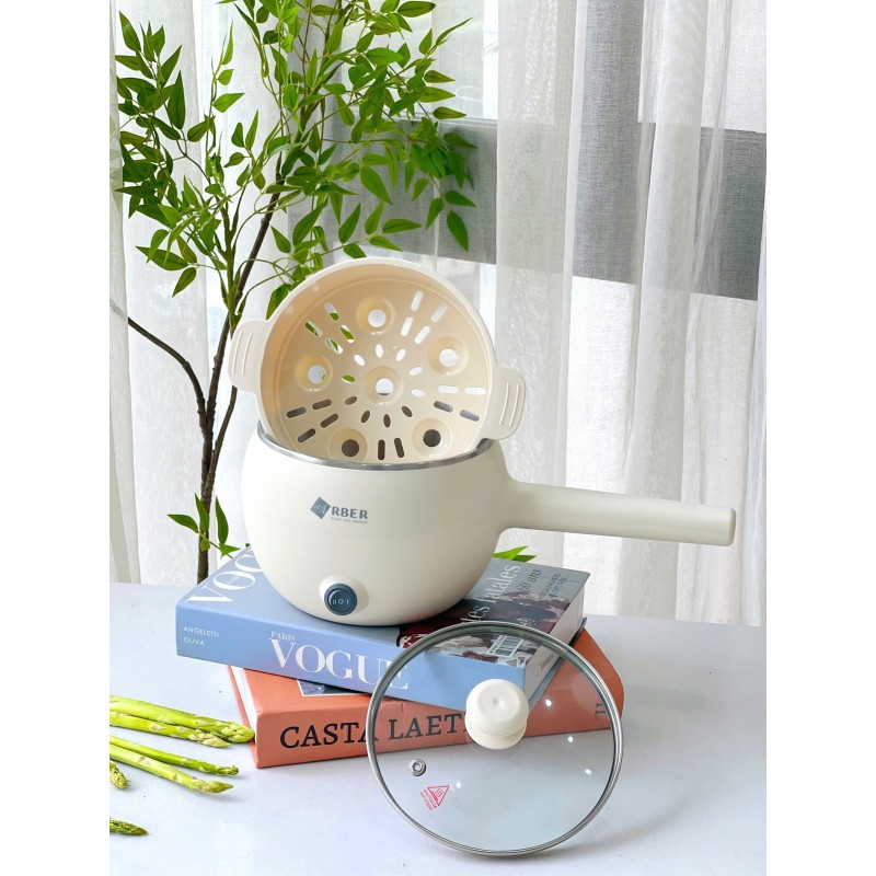 Nồi điện đa năng dáng bầu Arber DN07 màu trắng Hàng chính hãng