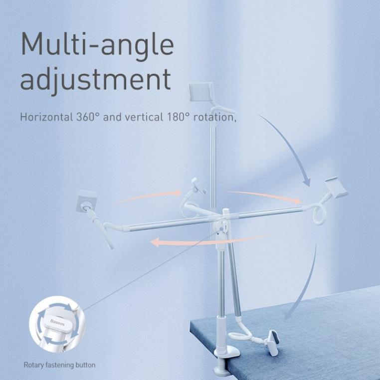 Bộ đế giữ điện thoại dạng kẹp, khung kim loại Baseus Unlimited Holder LV675 - Hàng chính hãng.