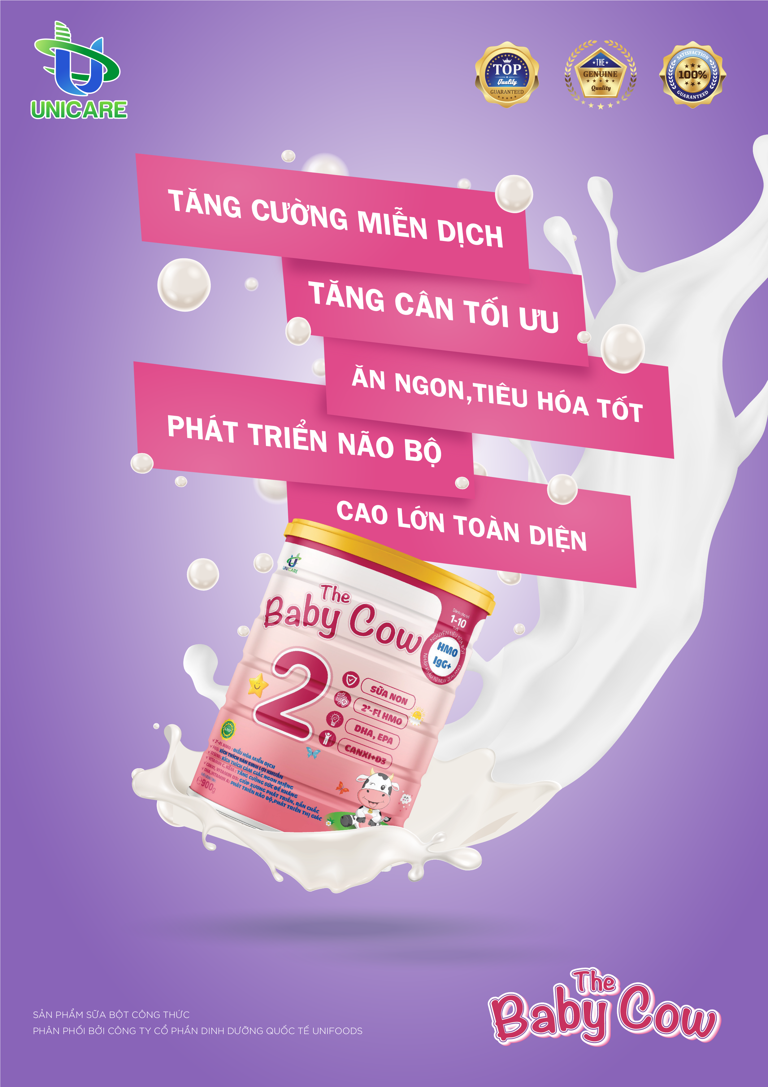 Combo 4 lon Sữa Non The Baby Cow 2