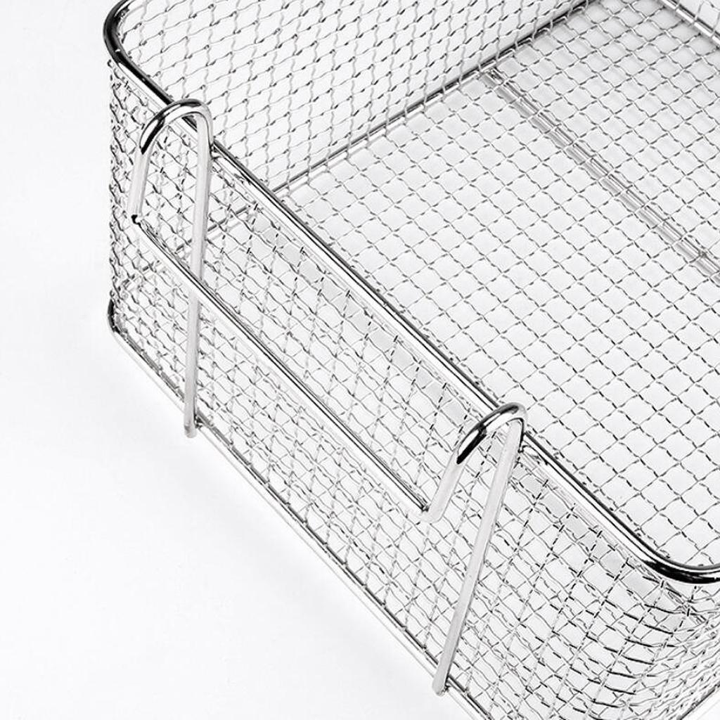 2X Stainless Steel Wide Mesh Strainer Kitchen Colander Sieve Sifter Basket