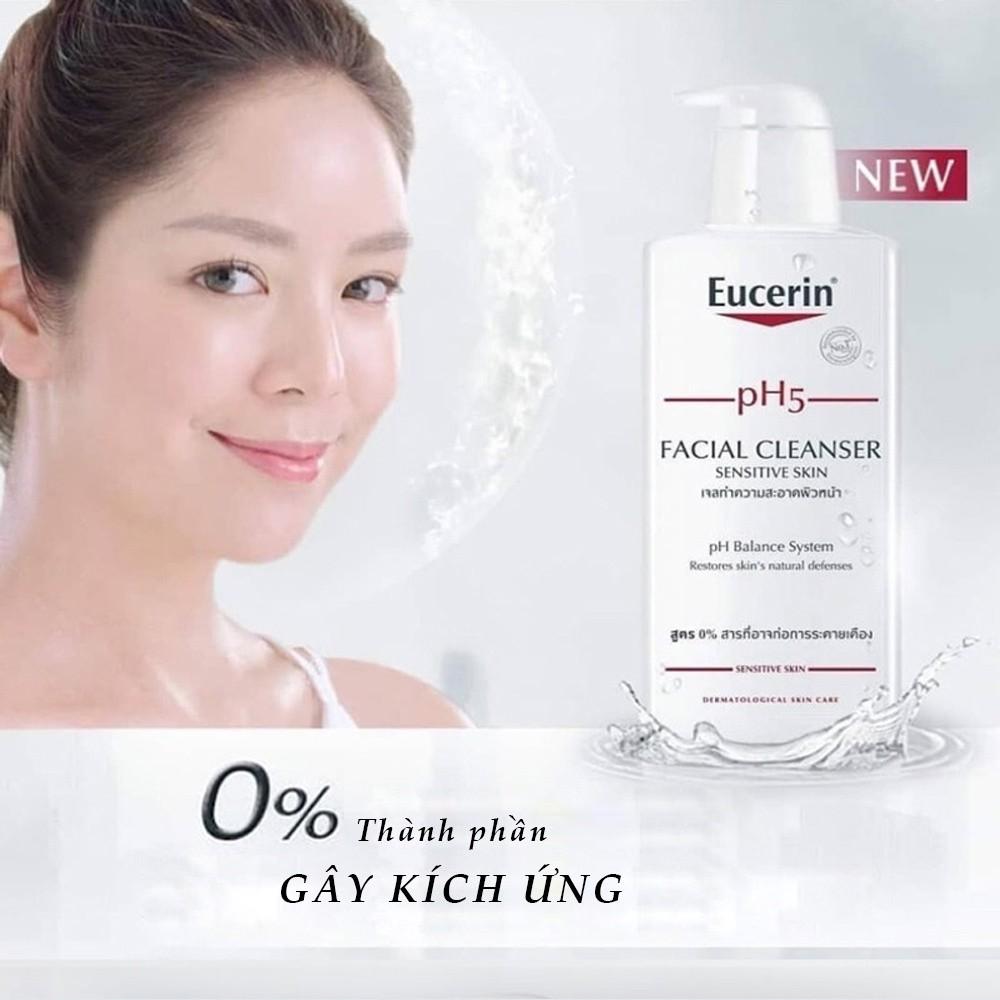 Eucerin Sữa Tắm Và Rửa Mặt Dành Cho Da Nhạy Cảm Không Mùi pH5 Washlotion