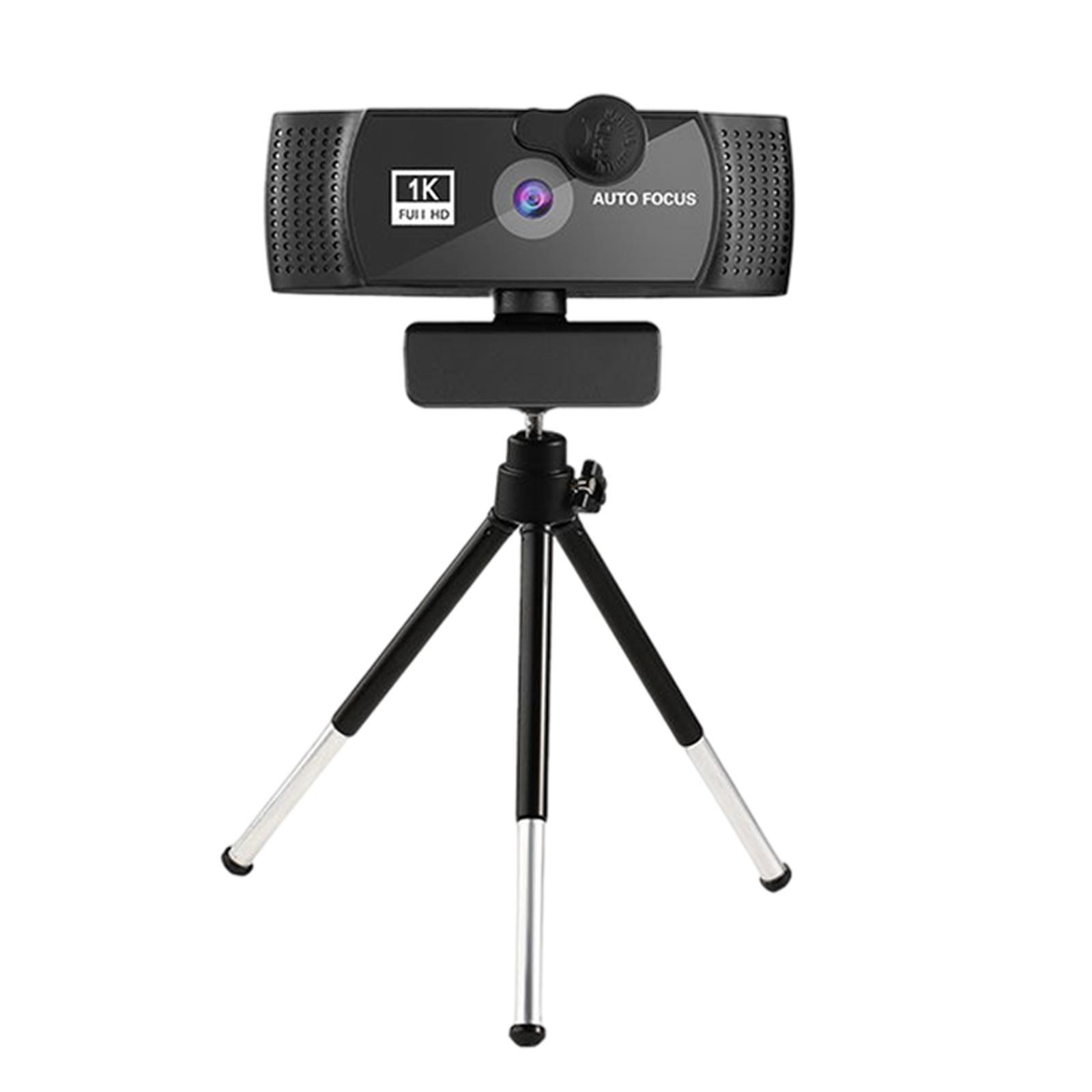 Webcam 1080p HD w/ Noise-Cancelling Microphone USB for Gaming PC Desktop
