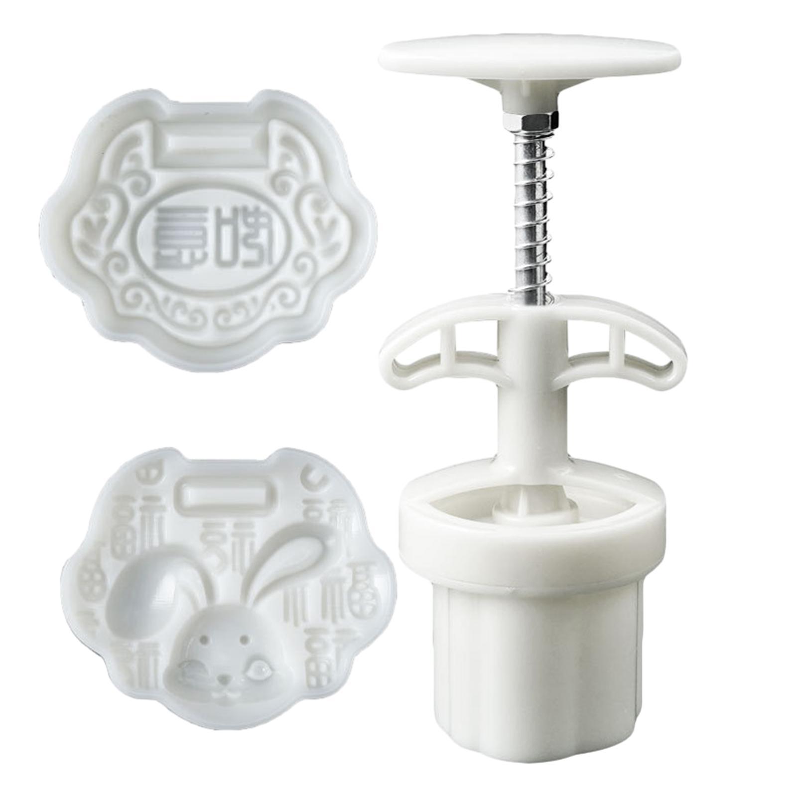 Moon Cake Maker Hand Press Cookie Stamps Pastry Tool for Dessert Cookie Cake