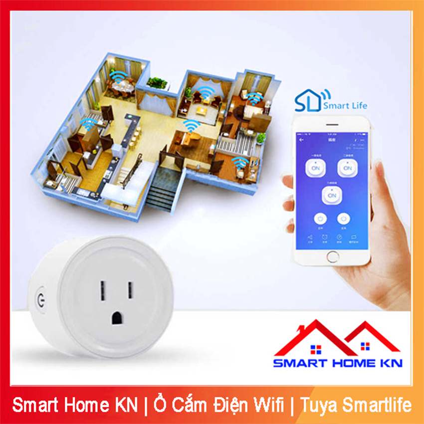 Ổ Cắm Điện Thông Minh Wifi Tuya Smart Life Điều Khiển Từ Xa