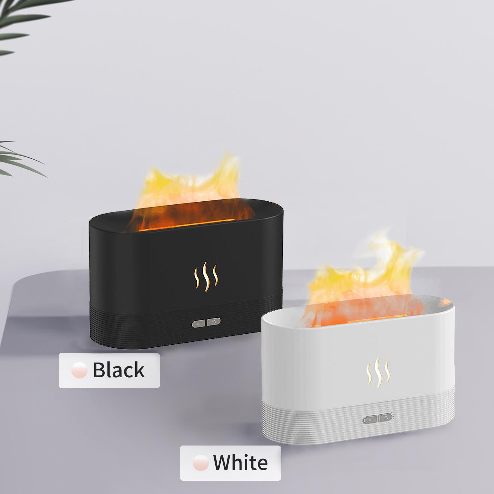 Máy phun sương mô phỏng ngọn lửa khuếch tán tinh dầu sạc USB 2 chế độ ánh sáng