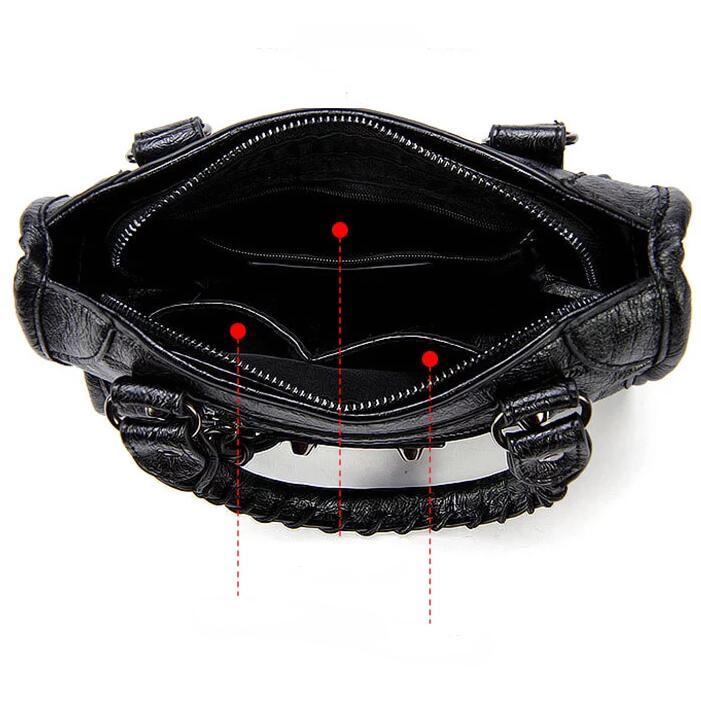 Túi Xách Cao Cấp Nữ Túi Thiết Kế Mềm Tua Rua Xe Máy Túi Nữ Sang Trọng Da PU Thời Trang Đeo Chéo Túi Đeo Vai