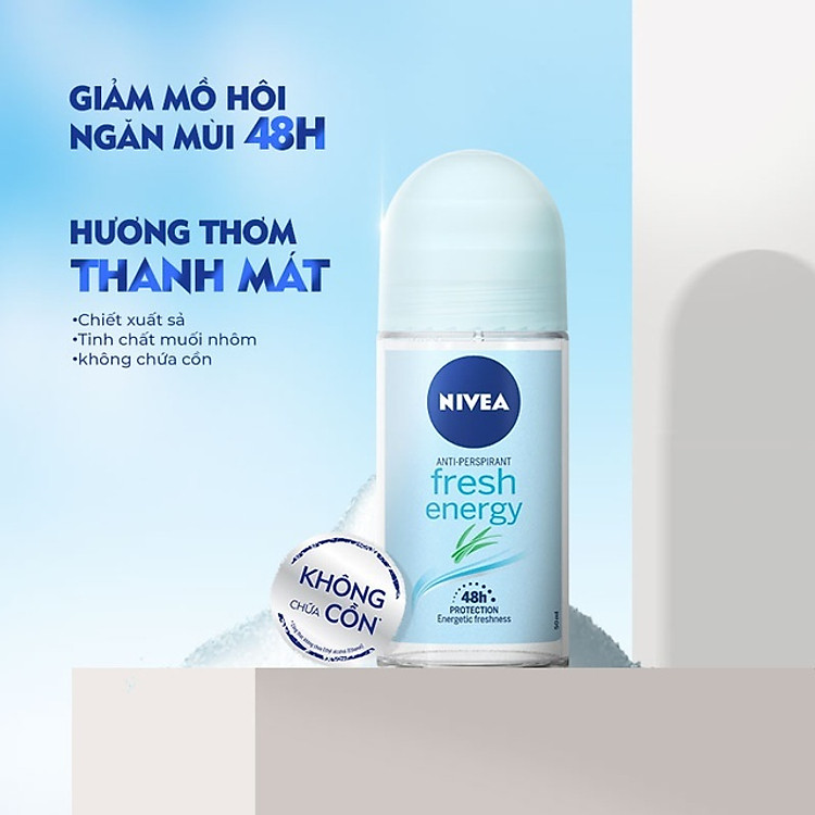 Lăn Ngăn Mùi NIVEA Fresh Energy Tươi Mát Sức Sống (50ml) - 83754