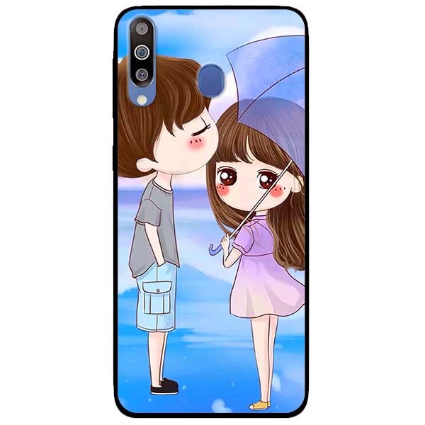 Ốp lưng dành cho Samsung M30 mẫu Cặp Đôi Xanh