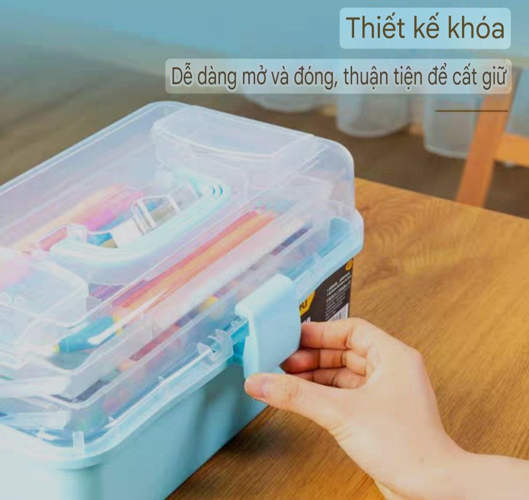 Tủ thuốc gia đình 3 ngăn dựng lọ móng chân mỹ phẩm đa năng