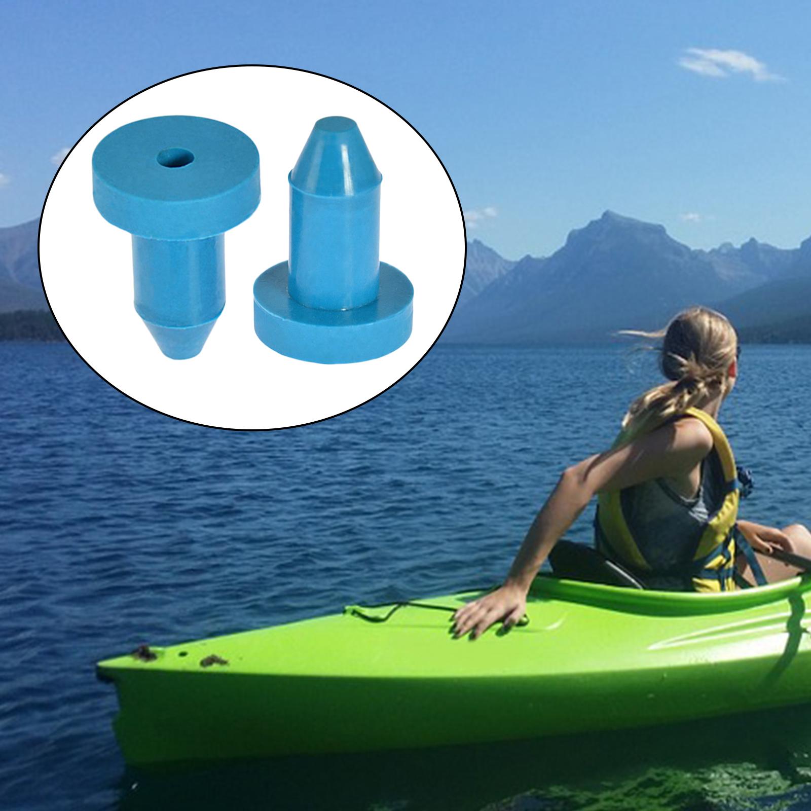 2 Pcs Kayak Drain Plug Rubber Scupper Plugs Drain Holes Stopper Bung for Most Fishing Boats Kayaks Accessories