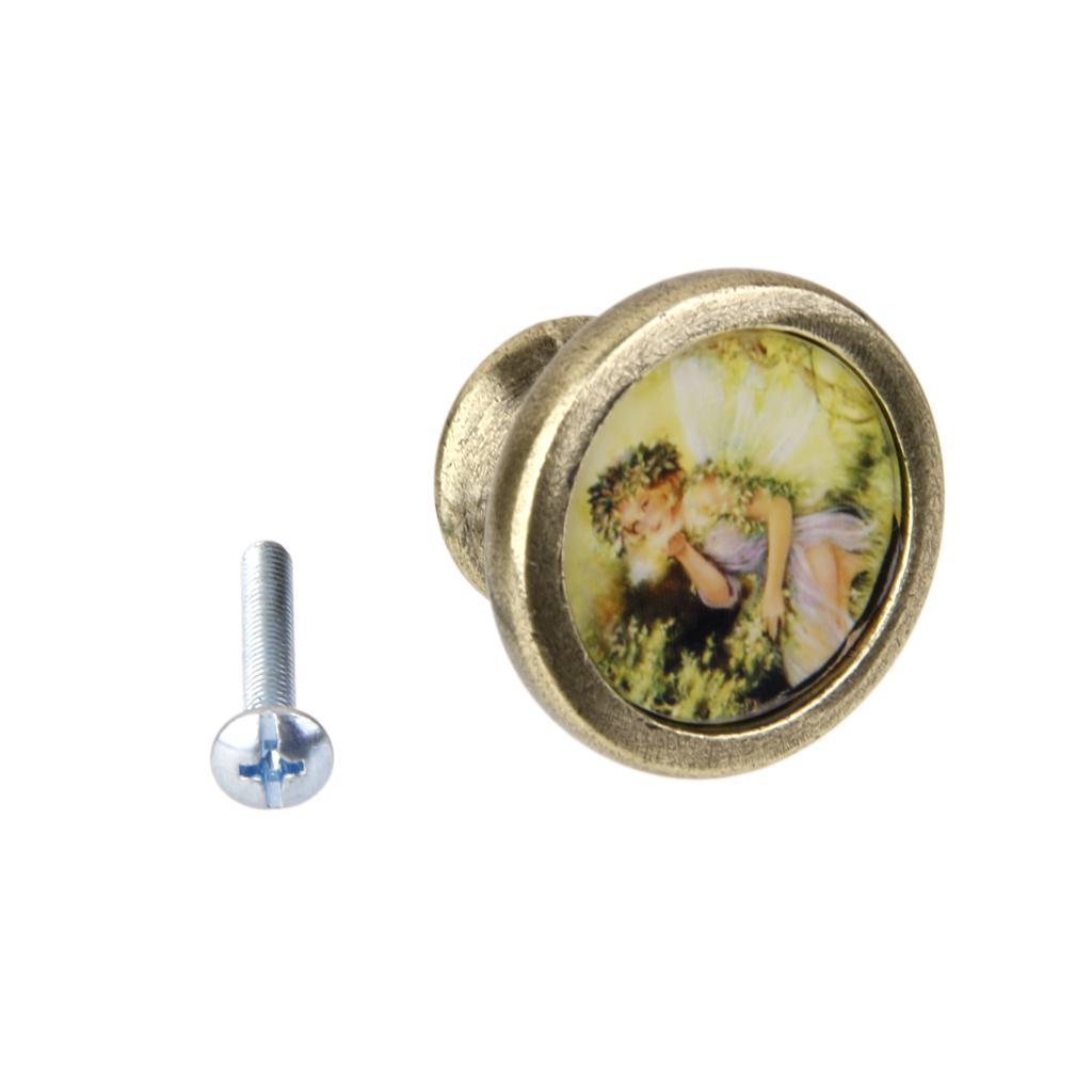 2 Pieces Pastoral Style Cabinet Door Drawer Bin Handles Pull Knobs Hardware