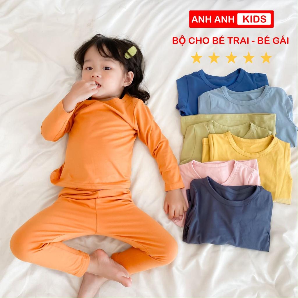 Bộ cho bé trai - Bộ cho bé gái chất Thun Lạnh Dài Tay Mẫu Mới 2021 ANHANHKIDS - Minky mom