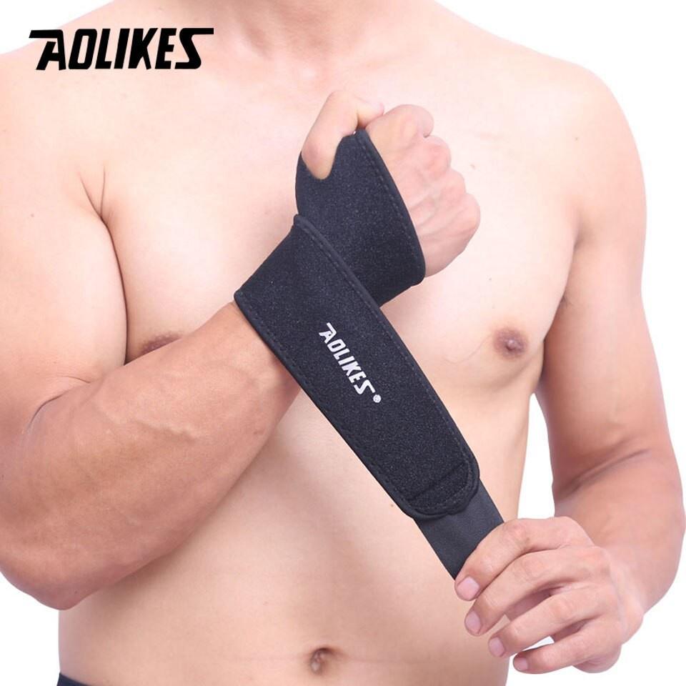 Băng quấn bảo vệ cổ tay AOLIKES 7937 AL7937 hỗ trợ nẹp khớp cổ tay pressure adjustable wrist support