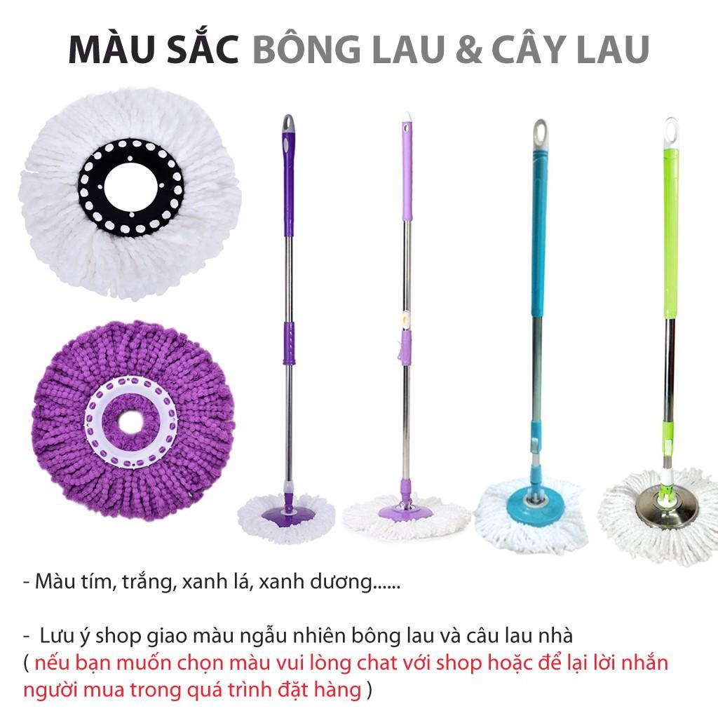Cây lau nhà 360 độ hàng Việt Nam tặng kèm 3 bông lau .