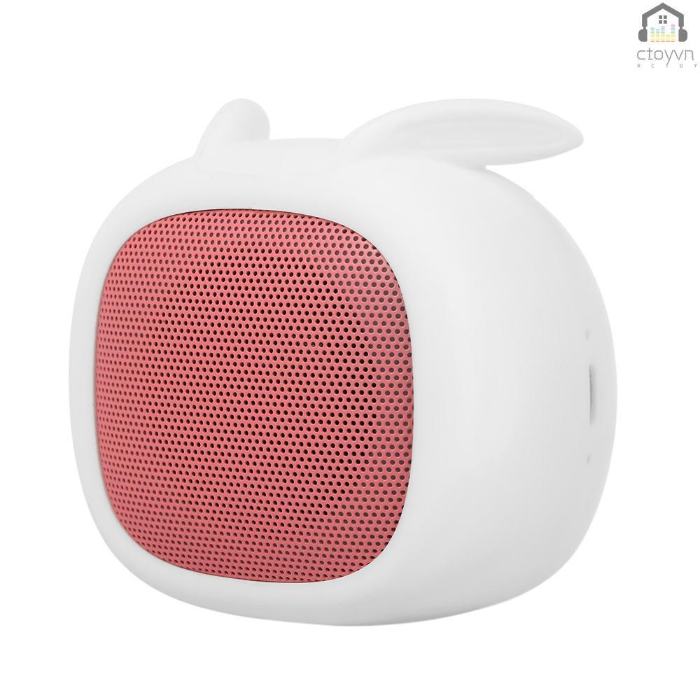 Loa Bluetooth mini hình thỏ dễ thương kèm mic cho điện thoại iPhone