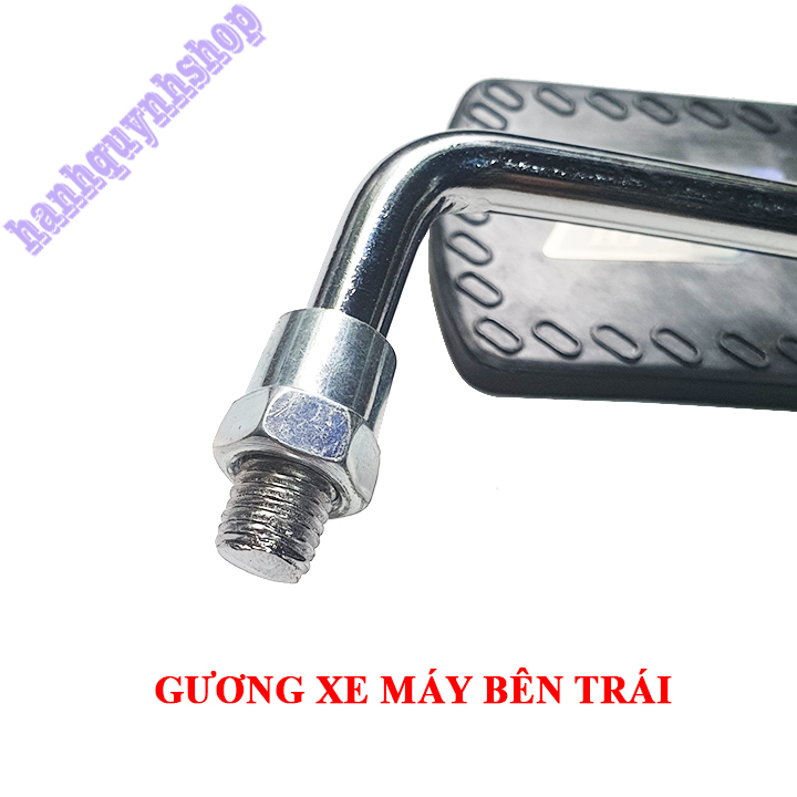 Gương xe máy hình chữ nhật thời trang tay tròn loại đẹp