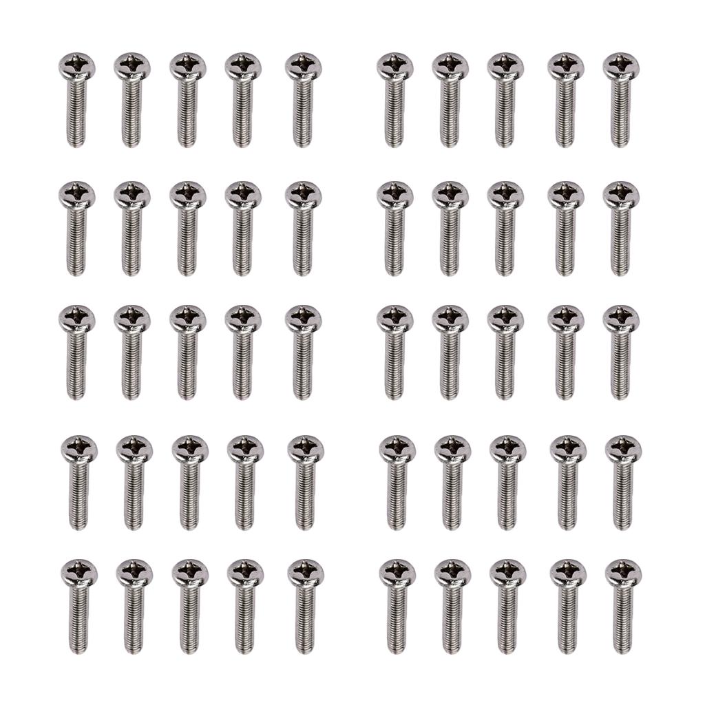 Đa Năng Sắt Vít Gắn Kết Đàn Guitar Cầu Yên Xe Ốc Vít 17x3mm 50 CHIẾC