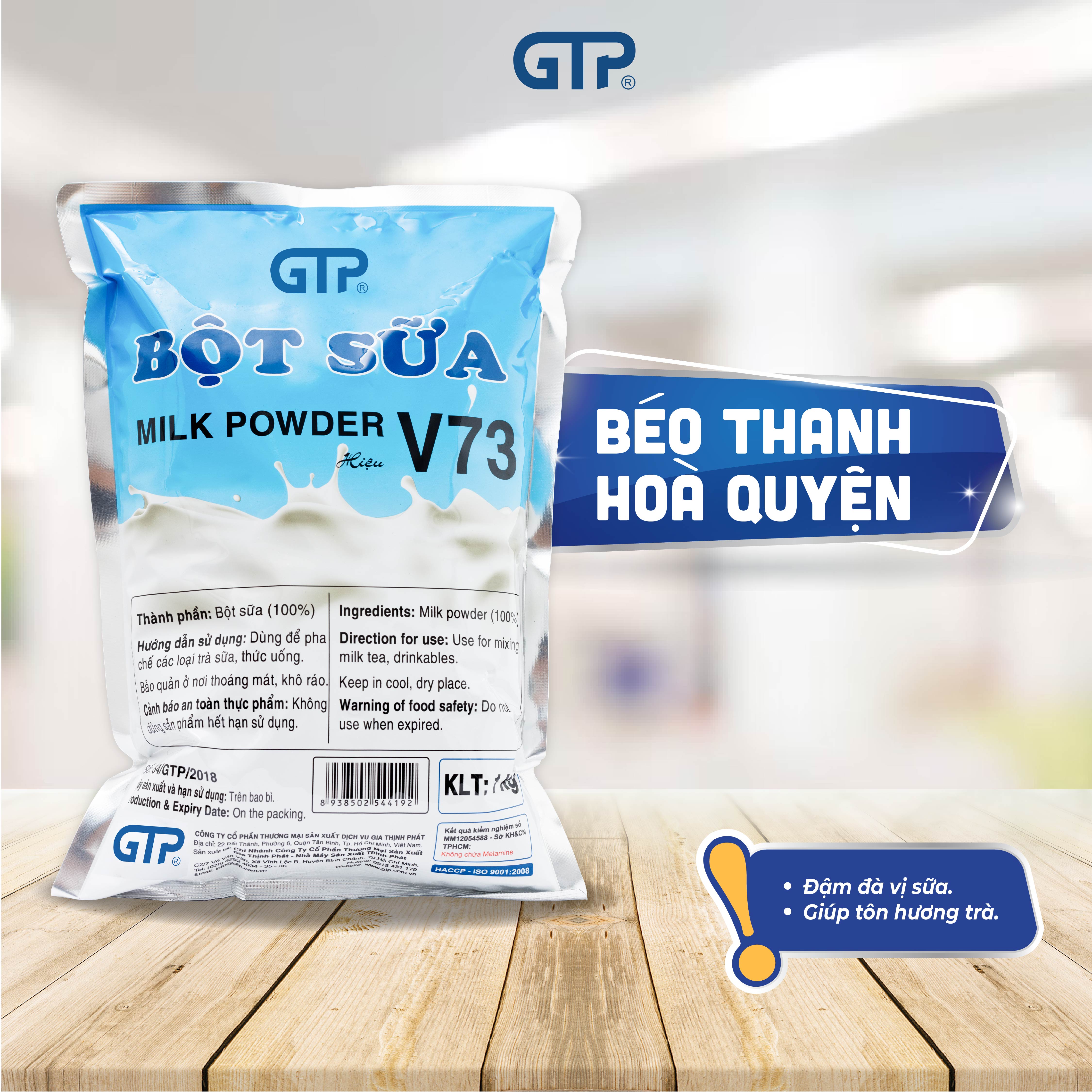 Bột sữa pha trà sữa V73 (1KG) - Độ béo vừa phải, thích hợp nhiều gu thưởng thức trà sữa - SP Chính Hãng (Bột sữa V73 (1kg/bao))