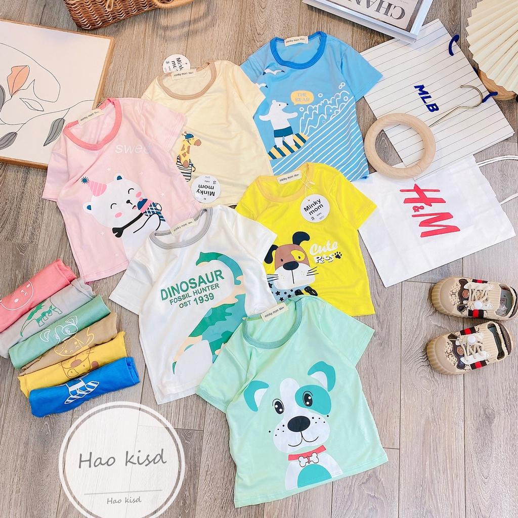 Bộ Cộc Thun lạnh Minky Mom Hoạt Hình dễ thương cho bé 1-5 tuổi