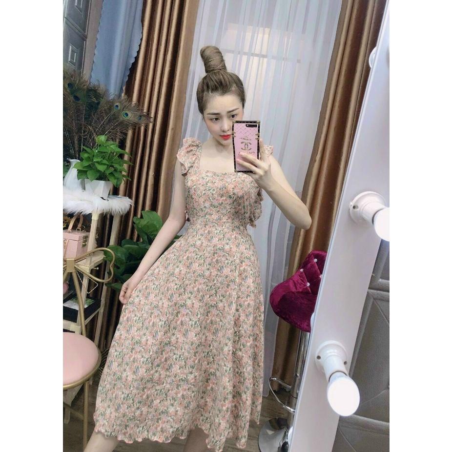 Đầm xòe maxi đi biển siêu sang trọng thời trang trẻ trung cho các nàng