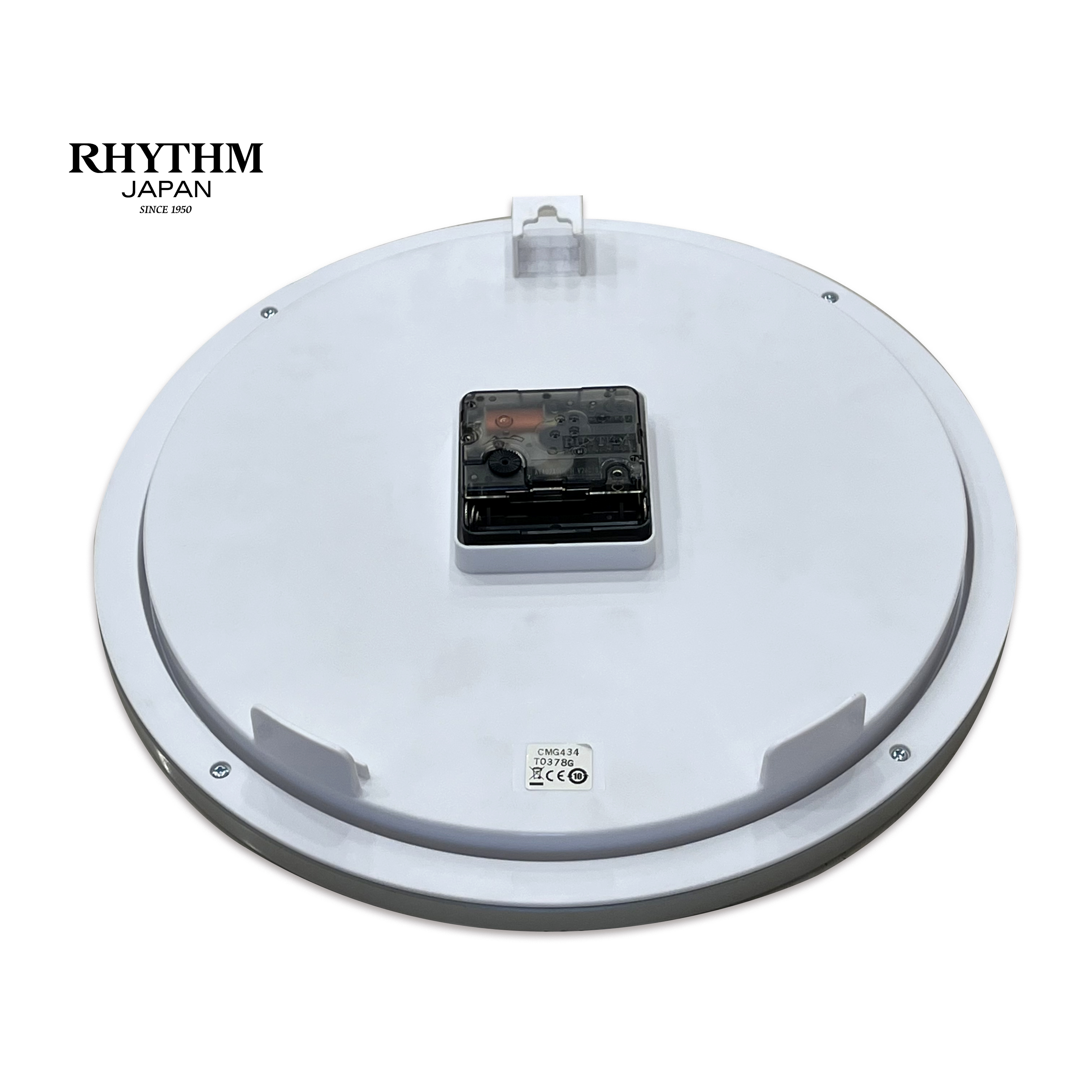 Đồng hồ treo tường Rhythm CMG434BR19, dùng pin,
vỏ nhựa, màu bạc, kích thước 28.0 x 4.3cm