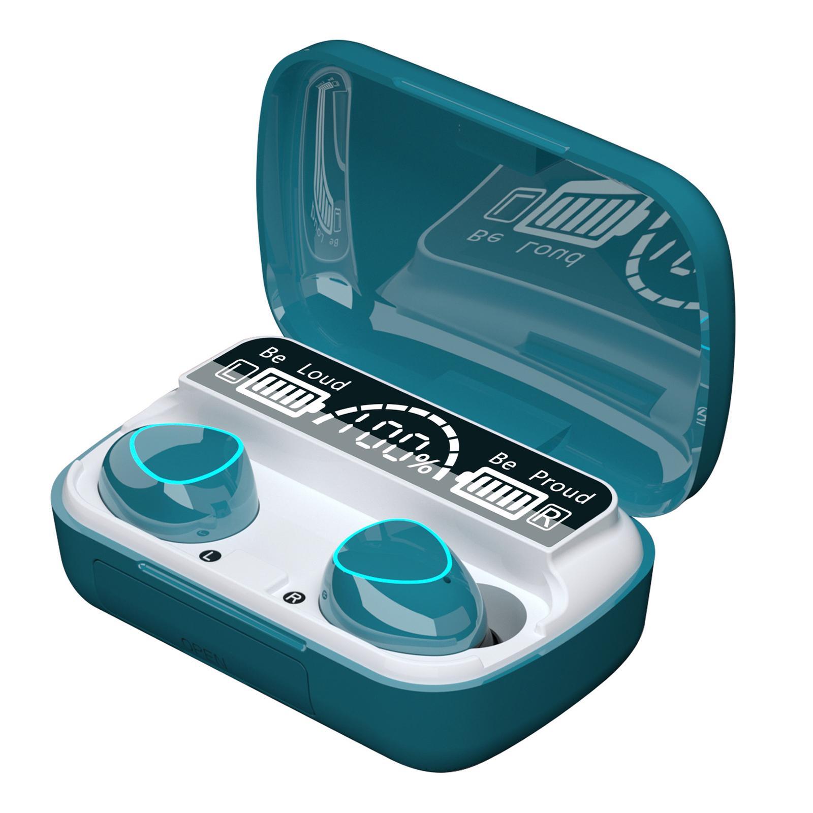 Wireless Headphones Earbuds LED Display HiFi 2000mAh for  Laptop