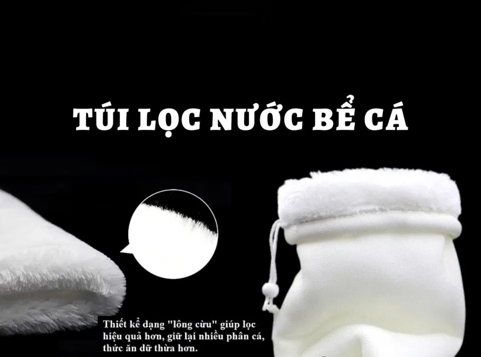 Túi lọc bể cá có dây rút cao cấp size 12x27cm 17x27cm - Miếng lót chuột