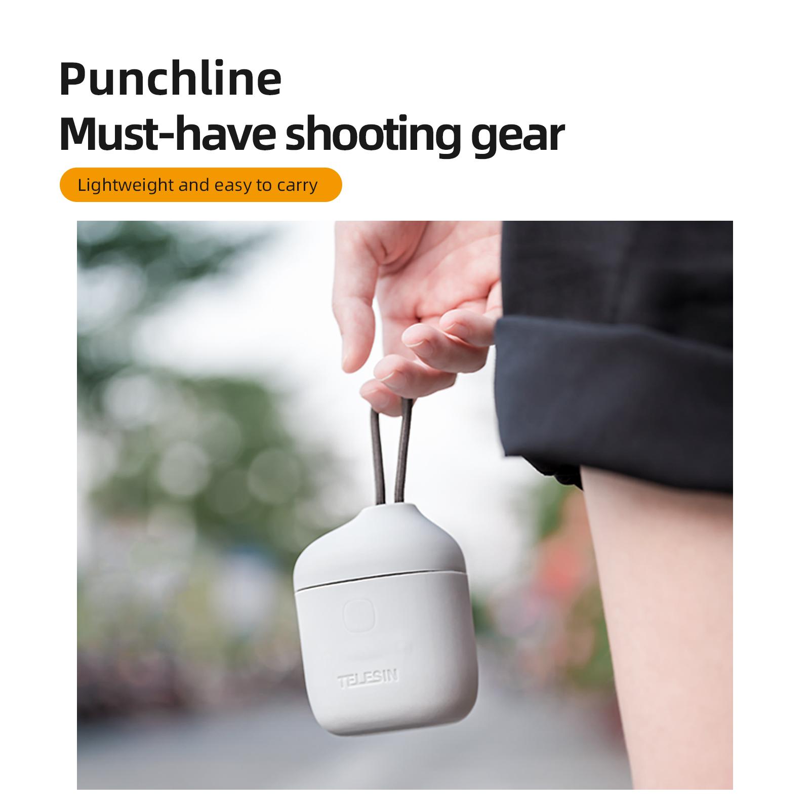 Pin Telesin Sạc Nhanh 3 Khe Lưu Trữ Pin Pin Li-ion 1750MAh Hộp Sạc Cho GoPro Hero 9 10 11 Camera Hành Động